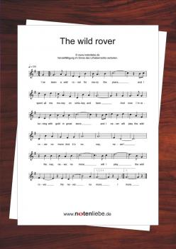 The Wild Rover Noten kostenlos mit Text (siehe Artikelbeschreibung)